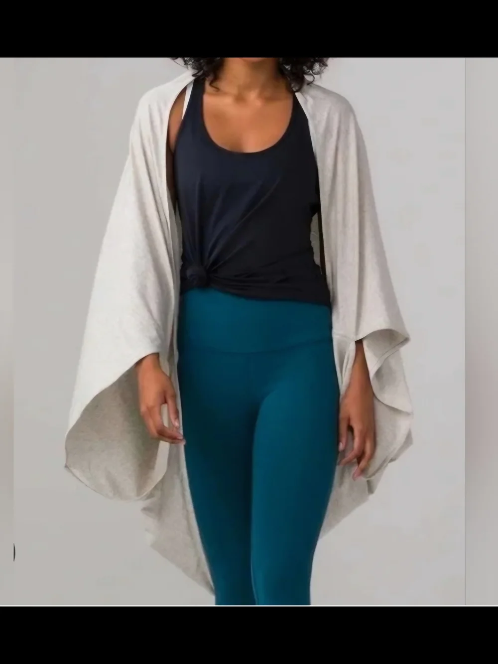 lululemon athletica Cream Open-Front Wrap Cape